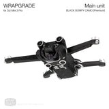 Wrapgrade for DJI mini 3 Pro Body Skin Seal (Black Bumpy Camo)
