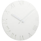 Remnos NTL10-04B Lemnos Wall Clock, Analog, Curved, Roman, White