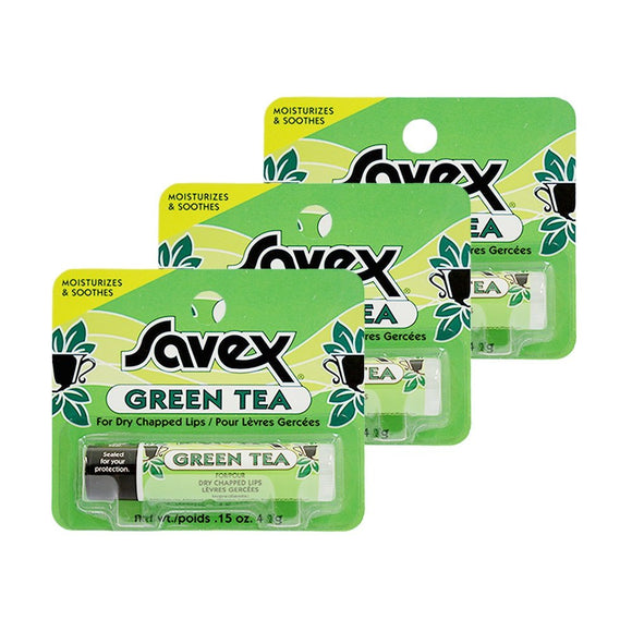 Savex green tea stick (lip balm) 3 piece set 4.2g