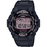 [Casio] Babygie Watch Radio Solar Super Illuminator Type (High Brightness LED Light) BGR-3000UCB-1JF Women's Black