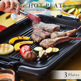 Tiger Hot Plate 3 plates (Flat, Takoyaki, Yakiniku grill) with a lid Brown "Kore 1dai (One for all)" CRV-A300-T