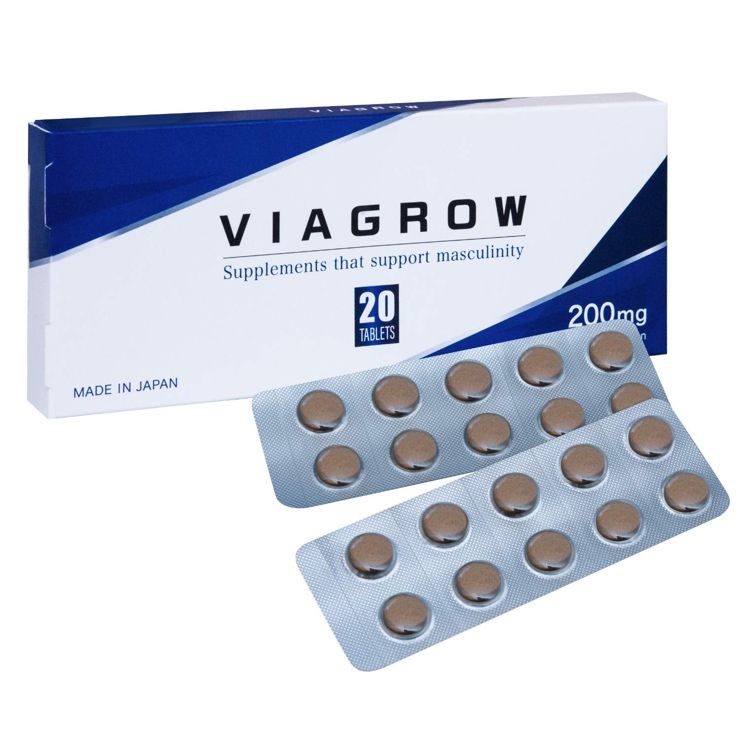 VIAGROW Mens Supplement 20 Tablets (1 Pack) – Goods Of Japan