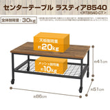 Doshisha RT8540-CT Rustia Table, Center Table, Wire Mesh, Vintage, Width 33.9 x Depth 20.1 x Height 16.1 inches (86 x 51 x 41 cm)