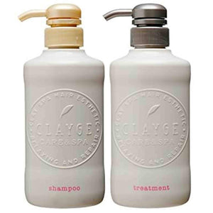 CLAYGE Courage [D] Shampoo 500ml & Treatment 500ml Set Hot and Cold Head Spa Moist Damage Care