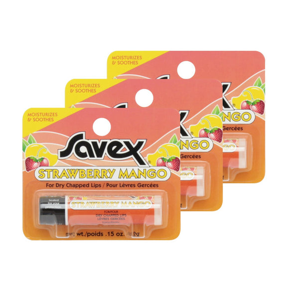 Savex Strawberry Mango Stick (Lip Balm) Set of 3 4.2g