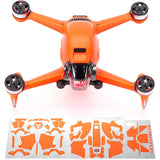 WRAPGRADE for DJI FPV Skin Seal (Neon Orange)
