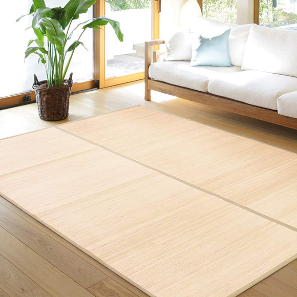 Hagiwara Bamboo Rug, Natural, 3 Edoma Mats, Approx. 68.5 x 102.8 inches (174 x 261 cm), 