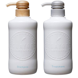 CLAYGE Courage (S) Shampoo 500ml & Treatment 500ml Set Hot and Cold Head Spa Smooth and Smooth