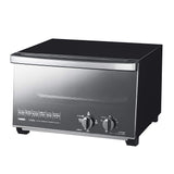 Twinbird TS-D047B Toaster Oven, 4 Piece Set, Switch Output (300W - 1200W), Mirror Glass, Black