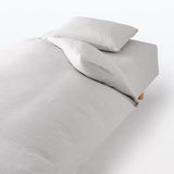 MUJI 12091189 Lyocell Cotton Double Layer Gauze Duvet Cover, Light Gray, Double, 74.8 x 82.7 inches (190 x 210 cm)