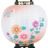 CtoC Japan Select O-bon Lantern, Rotating Light, Electric Type, F-4, Black, Height 35.4 inches (90 cm), Diameter 14.2 inches (36 cm), Mountain Moon No. 2 Shakui, Chrysanthemum, Kyoto Lantern, PC Produced,