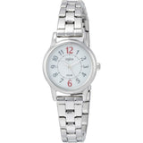 [Seiko Watch] Watch Angène Solar White Dial Full Arabic Notation Metal Band Hardlex AHJD401 Women's Silver