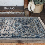 Hagiwara Wilton Weave Entrance Mat, Indoor, Approx. 27.6 x 49.2 inches (70 x 125 cm), "RAKKAS Glaze" Pattern, Ethnic Pattern, Compatible with Hot Carpets, Floor Heating