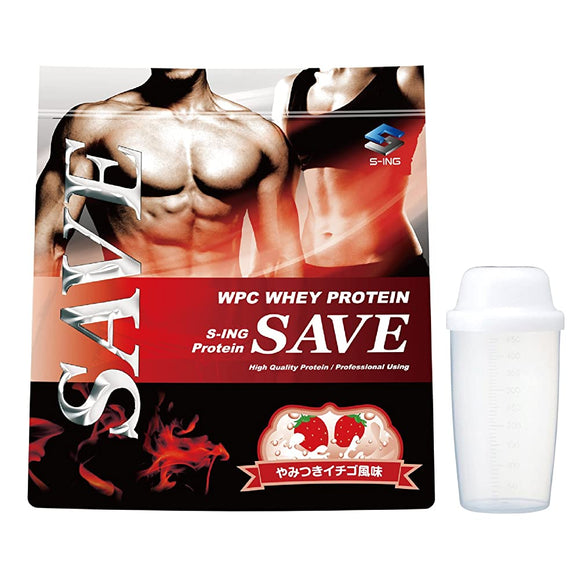 Save Protein Addictive Strawberry Flavor 11.0 lbs (5 kg), Delicious WPC Whey Protein, Lactobacillus Bio Perin, Enzyme