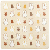 Senko Miffy 95953 Surprise Miffy Fluffy Boa Material Rug, Carpet, Approx. 70.9 x 70.9 inches (180 x 180 cm), Ivory, Includes Handbag