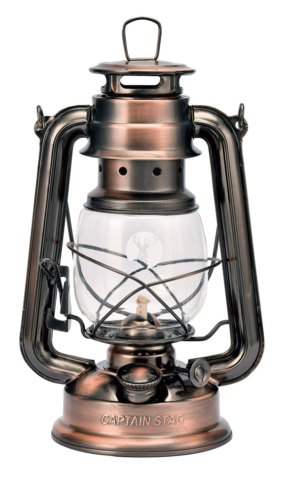 CAPTAIN STAG Camping Disaster Prevention Lantern Light Lighting CS Oil Lantern (Medium) Width 160 x Depth 120 x Height 250 mm Bronze UK-506