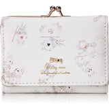 Daisy Rico DR3-2 Mini Wallet with Metal Clasp, White