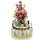 Revenwood Forestrapsody Light Music Box with Music Box, Metallic Nano Puzzle, Metal Puzzle, Assembly Kit, 3D Puzzle