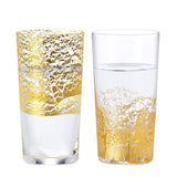 Toyo Sasaki Glass G641-T79 Edo Glass, Gold Gili, Cold Sake Cup, Ginjo Selection, Made in Japan, 4.6 fl oz (130 ml), Pack of 2