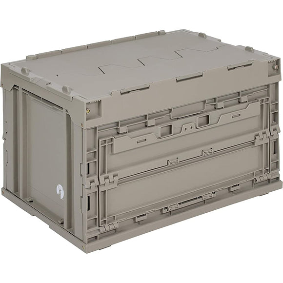 Captain Stag Oricon Folding Container with Flap FD Container Capacity 49.5L Width 530 x Depth 365 x Height 335mm Storage Thickness 95mm Made in Japan UL-1058/UL1059