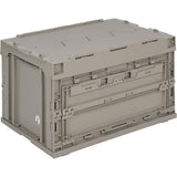 Captain Stag Oricon Folding Container with Flap FD Container Capacity 49.5L Width 530 x Depth 365 x Height 335mm Storage Thickness 95mm Made in Japan UL-1058/UL1059