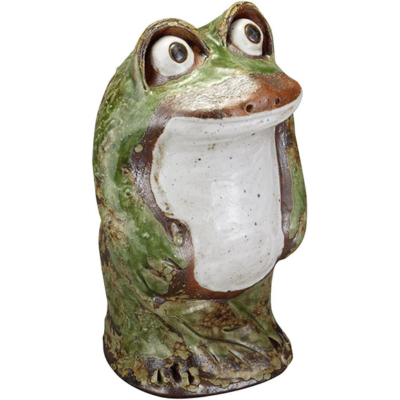 Shigaraki -yaki Figurine We Stand Frog (Large) Wide x Diameter x Height 29 cm 552 - 03