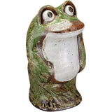 Shigaraki -yaki Figurine We Stand Frog (Large) Wide x Diameter x Height 29 cm 552 - 03