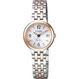 [Citizen] Exceed Eco-Drive Watch Stainless Steel Round Model EW2264-54A Silver