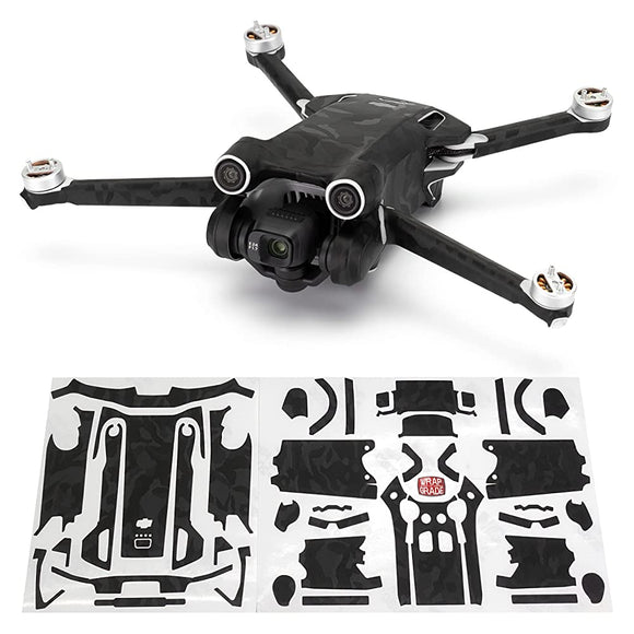 Wrapgrade for DJI mini 3 Pro Body Skin Seal (Black Bumpy Camo)