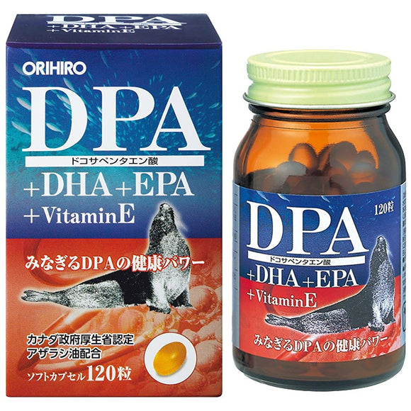Orihiro DPA+DHA+EPA+VitaminE 120 Tablets