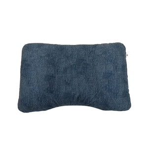 Hagimonoya Sleep Pillow, Lulum, F Size, Denim BL, Pillow, Comfortable Sleep, Soft, Adjustable Height, Washable, Made in Japan, Approx. 23.6 x 15.7 x 3.9 inches (60 x 40 x 10 cm)