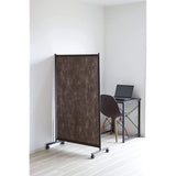 Otake PTH-90BR Partition, Brown, W 35.4 x H 59.8 inches (90 x 152 cm), With Casters, Room Divider, Screen
