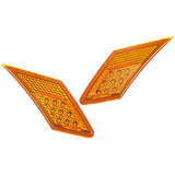 Valenti SDM86Z-YC Jewel Led Side Marker, 18 LEDS (9 Leds Per Side), AmberChrome, 86 (H24.4-Zn6), BRZ (H24.3ZC6)