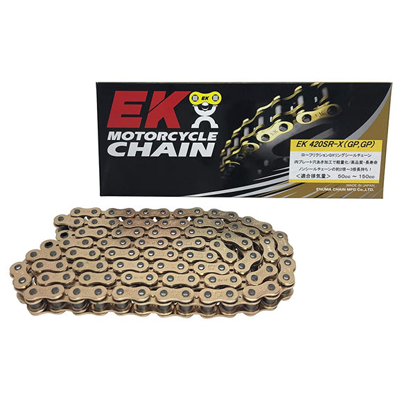 EK 420SR-X Ring Seal Chain, Gold, 3.6 Gal (110 L), SEMI-PRESS CLIP JOINT