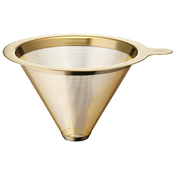 Cores Coffee Filter Gold Cone Filter for 2-4 Cups C261GD