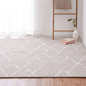 Hagiwara Rug, Beige, Approx. 51.2 x 72.8 inches (130 x 185 cm), Guerrero Tuft Rug, Washable, Antiviral, Hypoallergenic, Deodorizing, Antibacterial, Odor Resistant, Earth Mite Resistant, Made in Japan