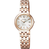 [Citizen] Exceed Eco-Drive Watch Stainless Steel Round Model EW2262-50A Pink