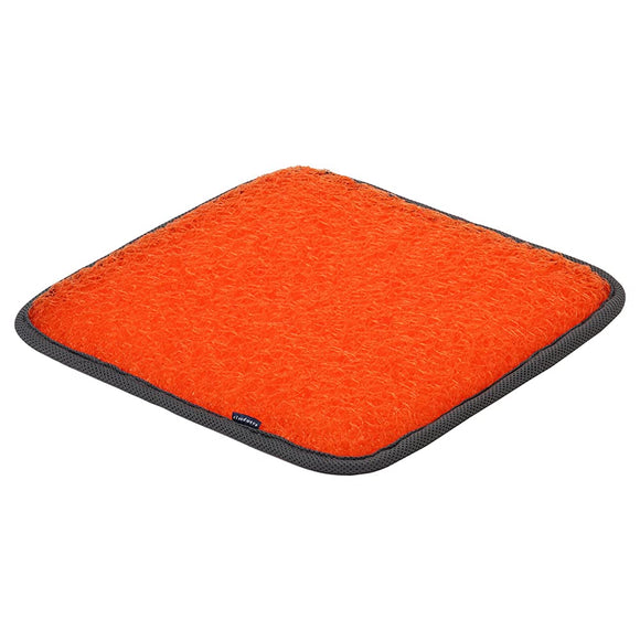 Nishikawa CG98609001OR Seat Cushion, Regular Size, Washable, Stuffiness, Candy Color, Cloud Wave, Orange