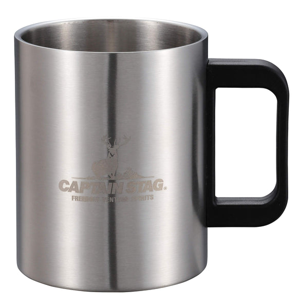 CAPTAIN STAG Outdoor Cup Mug Cup Mug Cup Tumbler Double Stainless Hollow Double Structure Stainless Steel Rasen Processing NEW Freedom UH-2011 250ml / UH-2012 350ml / UH-2013 470ml