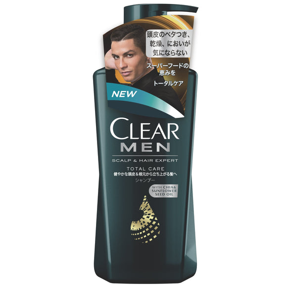 Clear for men total care men's shampoo pump (for healthy scalp) 350g