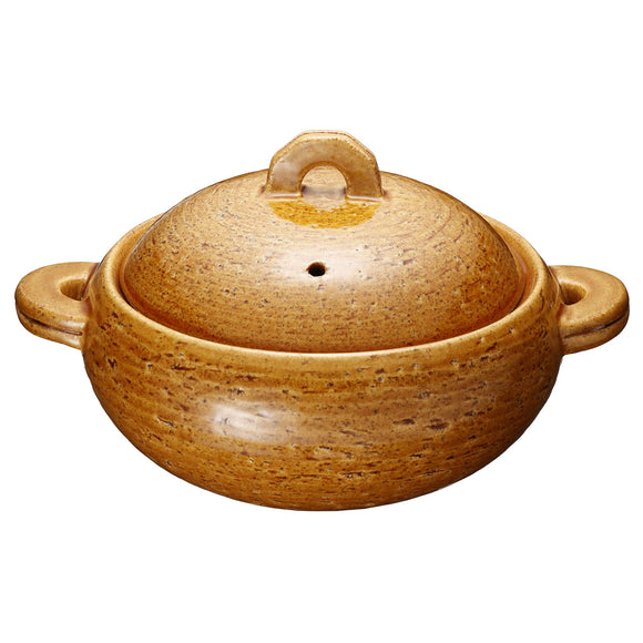Haseen CK-89 IH Compatible Healthy Steaming Pot Suzu (For 2-4 People), Caramel Color, IH and Direct Fire Compatible