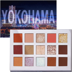 FOCALLURE "GO TRAVEL" 15-color eyeshadow palette FA100 (10 yokohama hi yokohama)