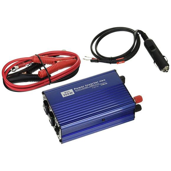 Cellstar Power Inverter NEO-350, Ratered Output 280 W, USB Compatible, 12 V, Cord Length: 27.6 Inches (70 cm)