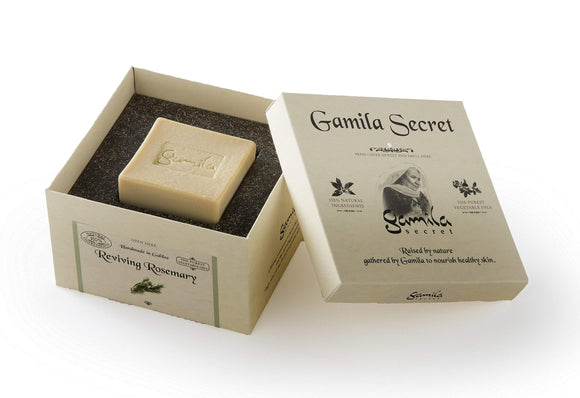 Gamira Secret Soap Rosemary Approx. 115g Handmade facial soap made with olive oil and herbs