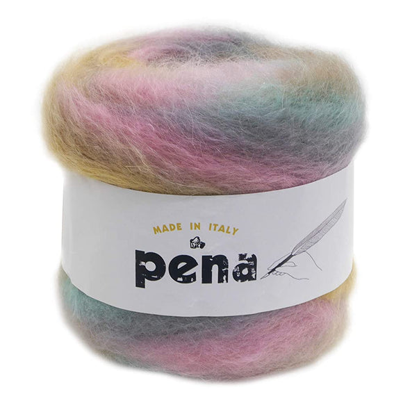 Puppy Pena, Yarn, Extra Thick, Color 100, Multi Family, 5.3 oz (150 g), Approx. 270.4 yd (270 m), 2-Skein Set 67