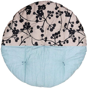 Takaoka Senbei Beanbag 100 cm Diameter Two-Tone Currant Black x Kinuta Celadon