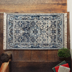 Hagiwara Wilton Weave Entrance Mat, Indoor, Approx. 27.6 x 49.2 inches (70 x 125 cm), "RAKKAS Glaze" Pattern, Ethnic Pattern, Compatible with Hot Carpets, Floor Heating