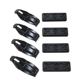 TERZO by Piaa EH436 ROOF RACK Base Mounting Holders, 4 Pieces, Black