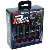 KYO-EI (Kyunaga Sangyo) Hoirlock Nut Racing Composite R40 ICONIX [M12 X P1.25] With aluminum cap [Black/Black] RIA-13KK