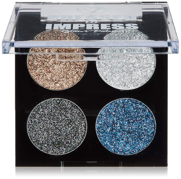 W7 (Double Seven) W7 Pressed in Press Glitter Palette 4g